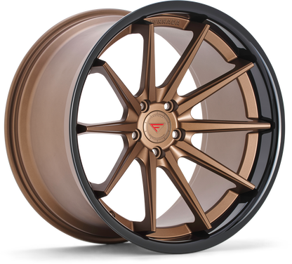 Ferrada Wheels FR4  Matte Bronze With Gloss Black Lip