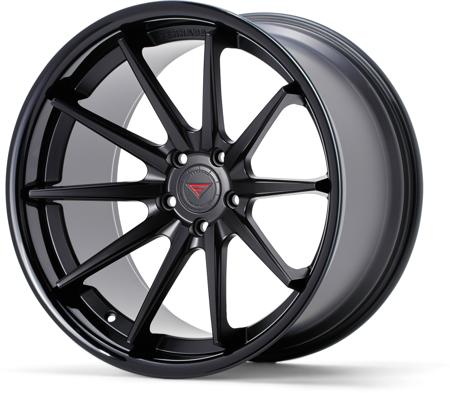 Ferrada Wheels FR4  Matte Black With Gloss Black Lip