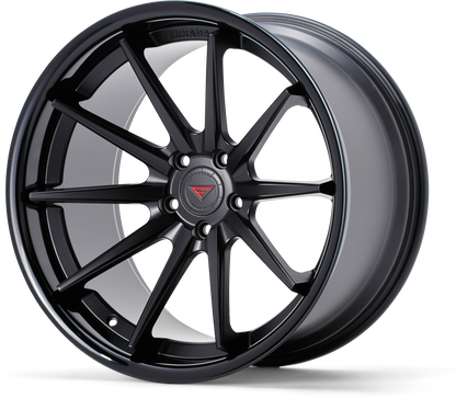Ferrada Wheels FR4  Matte Black With Gloss Black Lip