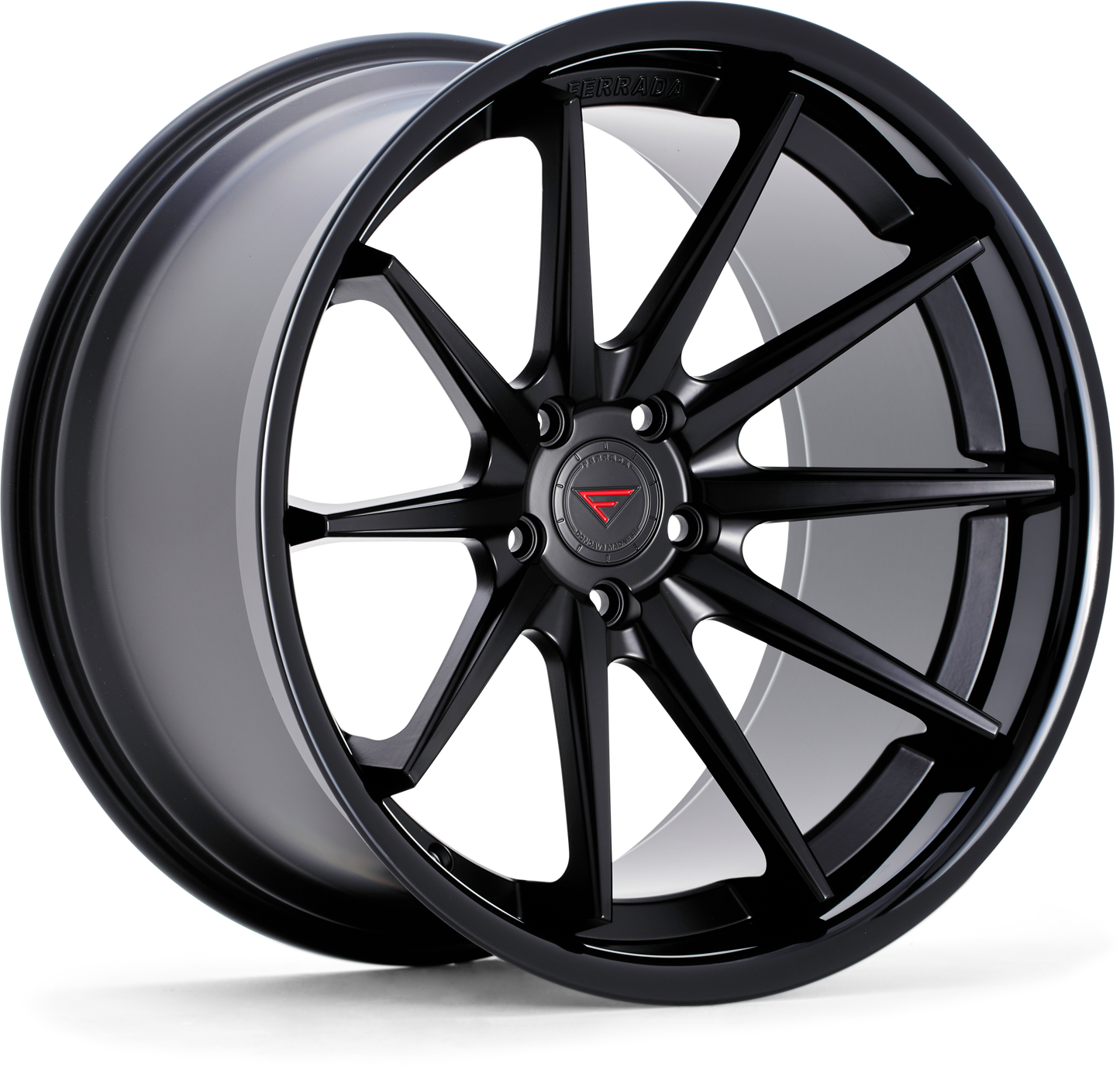 Ferrada Wheels FR4  Matte Black With Gloss Black Lip