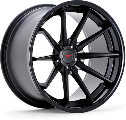 Ferrada Wheels FR4  Matte Black With Gloss Black Lip