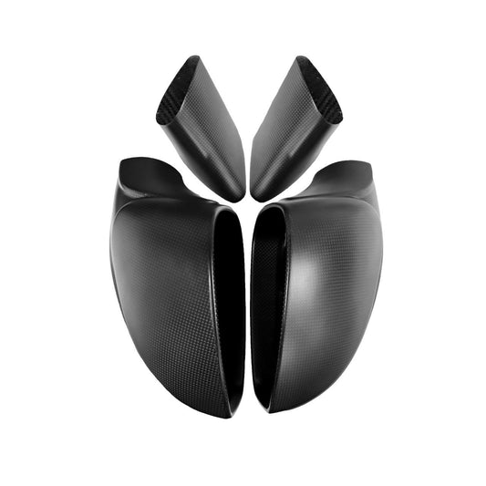 Fabspeed Carbon Fiber MATTE Mirror Housings With Bases - Ferrari 458 Italia/Spider /Speciale (FS-CF-FER-SMM-458I)
