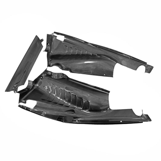 Fabspeed Carbon Fiber 3 Piece Engine Bay Set - Ferrari 488 Pista (FS-CF-FER-PIEBPC3)