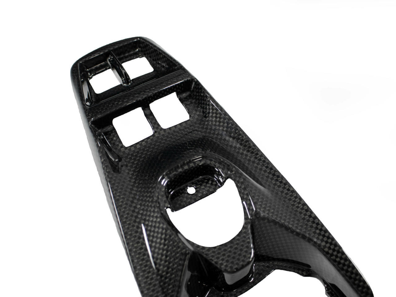 Fabspeed Carbon Fiber Center Console Window Switch Plate - Ferrari 488 GTB/Spider (FS-CF-FER-488CCT)