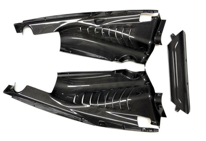 Fabspeed Carbon Fiber 3 Piece Engine Bay Set - Ferrari 488 Pista (FS-CF-FER-PIEBPC3)