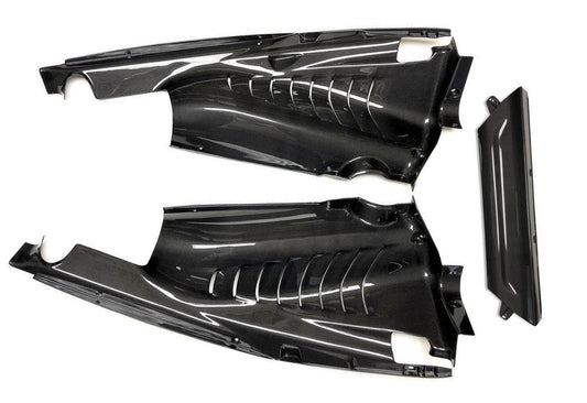 Fabspeed Carbon Fiber 3 Piece Engine Bay Set - Ferrari 488 Pista (FS-CF-FER-PIEBPC3)