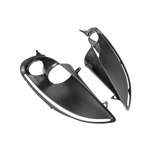 Fabspeed Carbon Fiber Headlight Housing Bezels Matte Finish - Ferrari F430 (FS-CF-FER-430HLB)