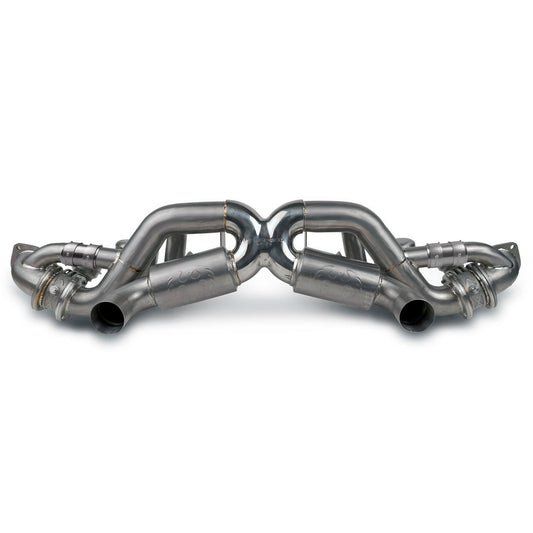Fabspeed Porsche 718 GT4 RS Titanium Valvetronic X-Pipe Cat-Back Exhaust System 2022 Onwards (FS.POR.718GT4RS.VLVX.TI)