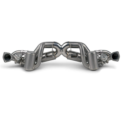 Fabspeed Porsche 718 GT4 RS Titanium Valvetronic X-Pipe Cat-Back Exhaust System 2022 Onwards (FS.POR.718GT4RS.VLVX.TI)