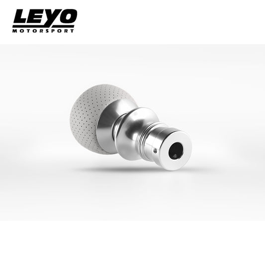 Leyo Grey Nappa DSG Shift Knob (Silver Anodized)