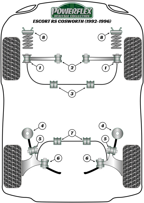 Ford (PFR19-210-22H) Rear Anti Roll Bar Bush 22mm