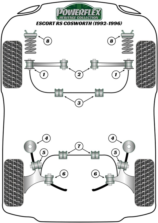 Ford (PFR19-210-22H) Rear Anti Roll Bar Bush 22mm