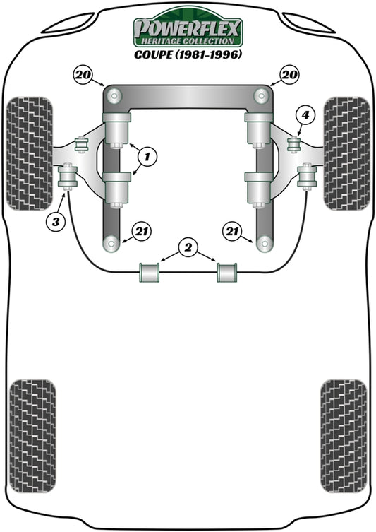 Audi (PFF3-103-22H) Front Anti Roll Bar Mount 22mm
