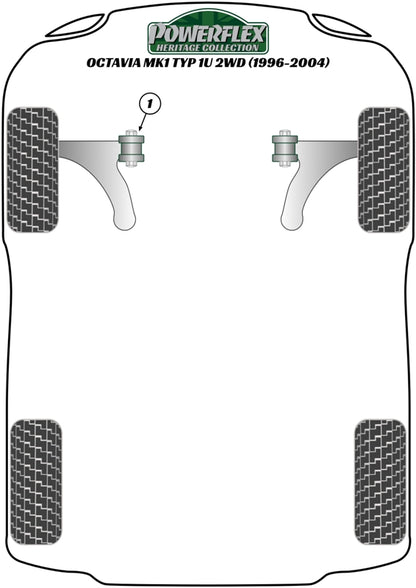 BMW (PFR5-507H) Rear Beam Mount Bush