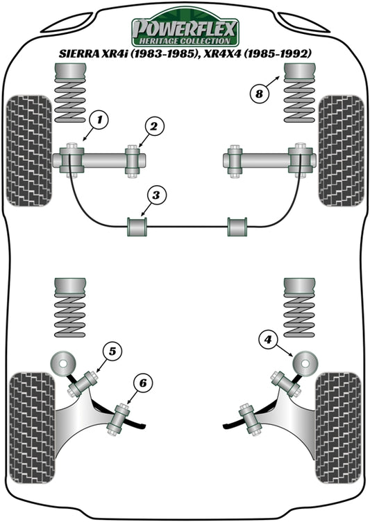 Ford (PFF19-126H) Front Anti Roll Bar Mounting Bush 26mm