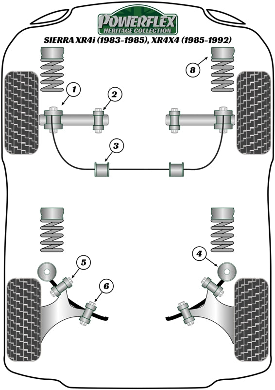 Ford (PFR19-110H) Rear Trailing Arm Outer Bush