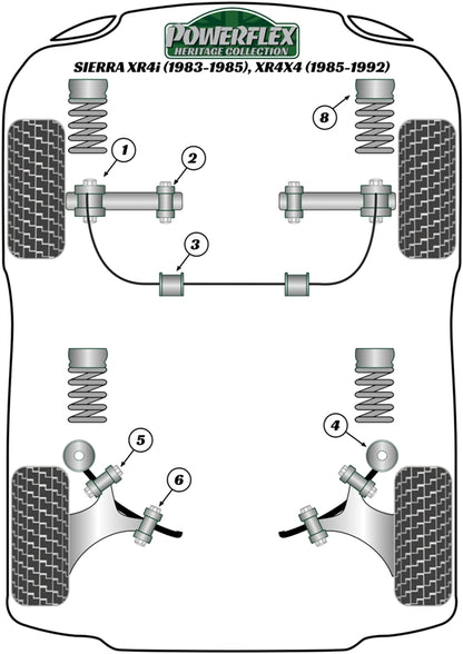Ford (PFR19-111H) Rear Trailing Arm Inner Bush