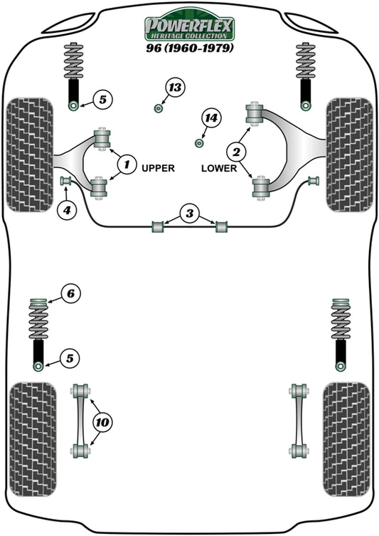 Saab (PFF66-413H) Gearbox Stay Mounting Bush