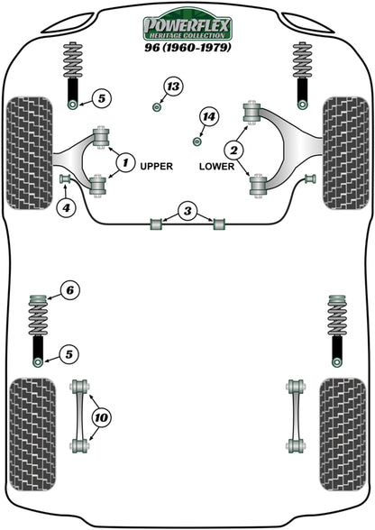 Saab (PFF66-413H) Engine Stay Mounting Bush