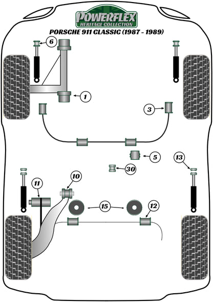Porsche (PFR57-415H) Engine/Transmission Carrier Bush