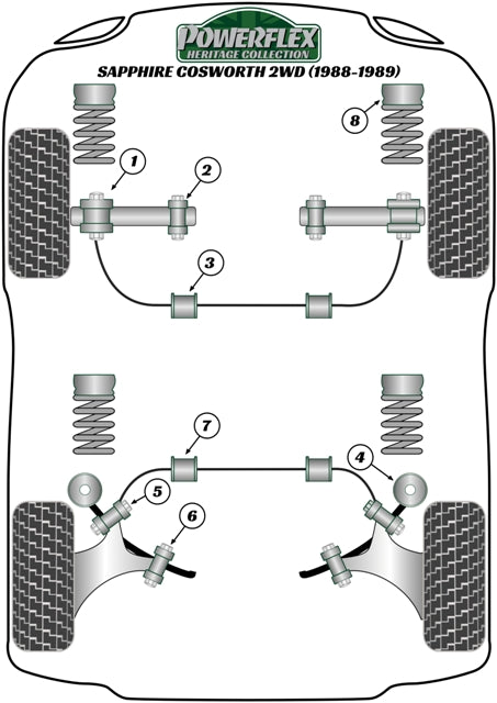 Ford (PFR19-210-16H) Rear Anti Roll Bar Bush 16mm