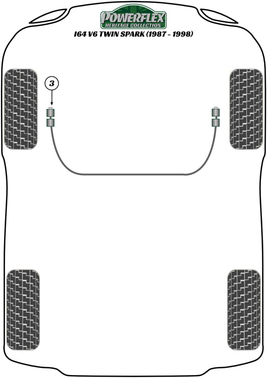 Volkswagen (PFF85-245H) Rear Lower Engine Mount Insert