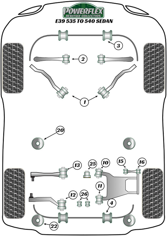BMW (PFR5-521H) Rear Subframe Mounting Front Insert