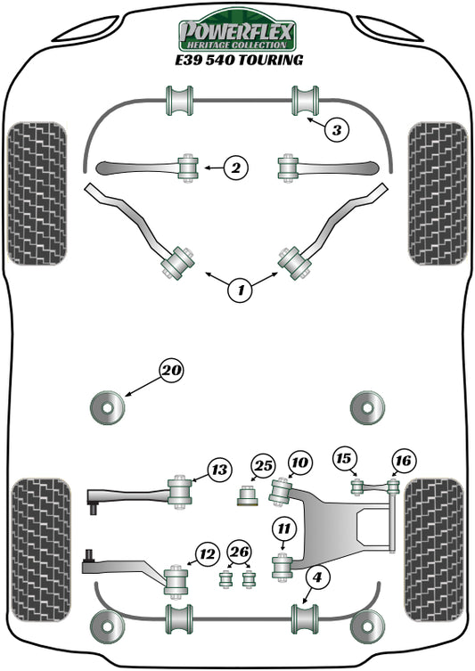 BMW (PFR5-525H) Rear Diff Front Mounting Bush