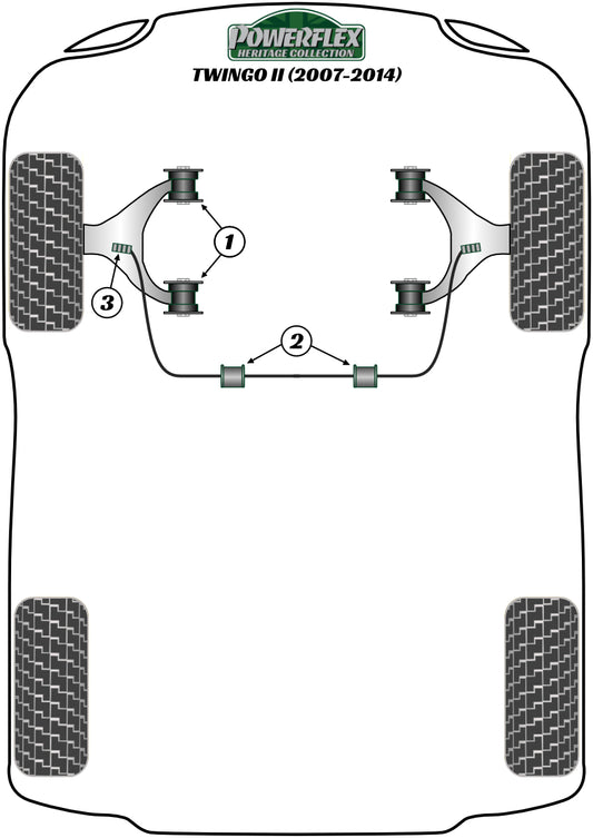 Renault (PFF60-202-20H) Front Anti Roll Bar Inner Bush 20mm