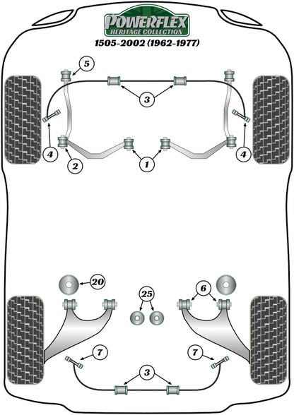 BMW (PFF5-2003-20H) Anti Roll Bar Bush 20mm
