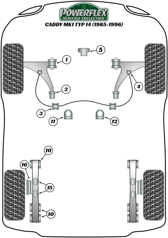 Volkswagen (PFR85-316H) Rear Bump Stop