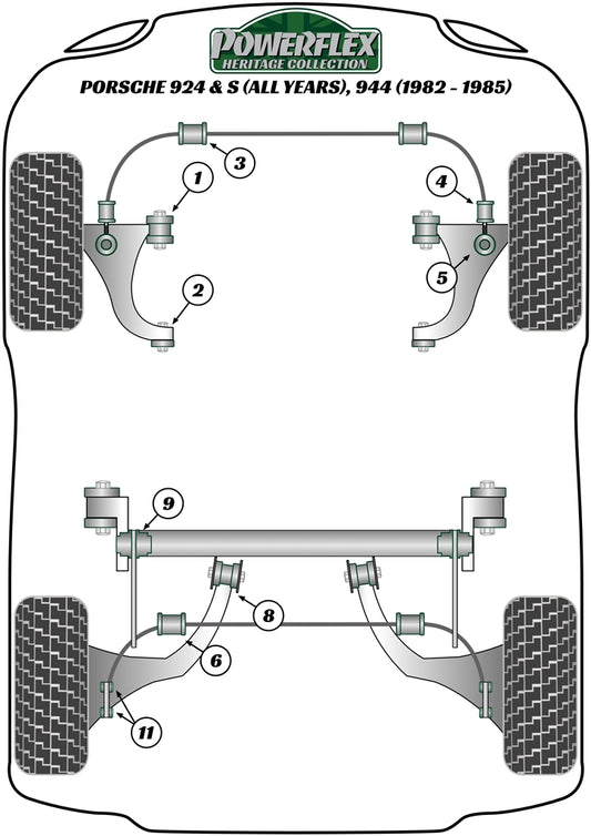 Porsche (PFF57-308H) Front Anti Roll Bar End Link To Wishbone