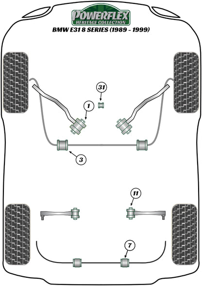 BMW (PFF5-4633H) Shift Arm Front Bush Oval
