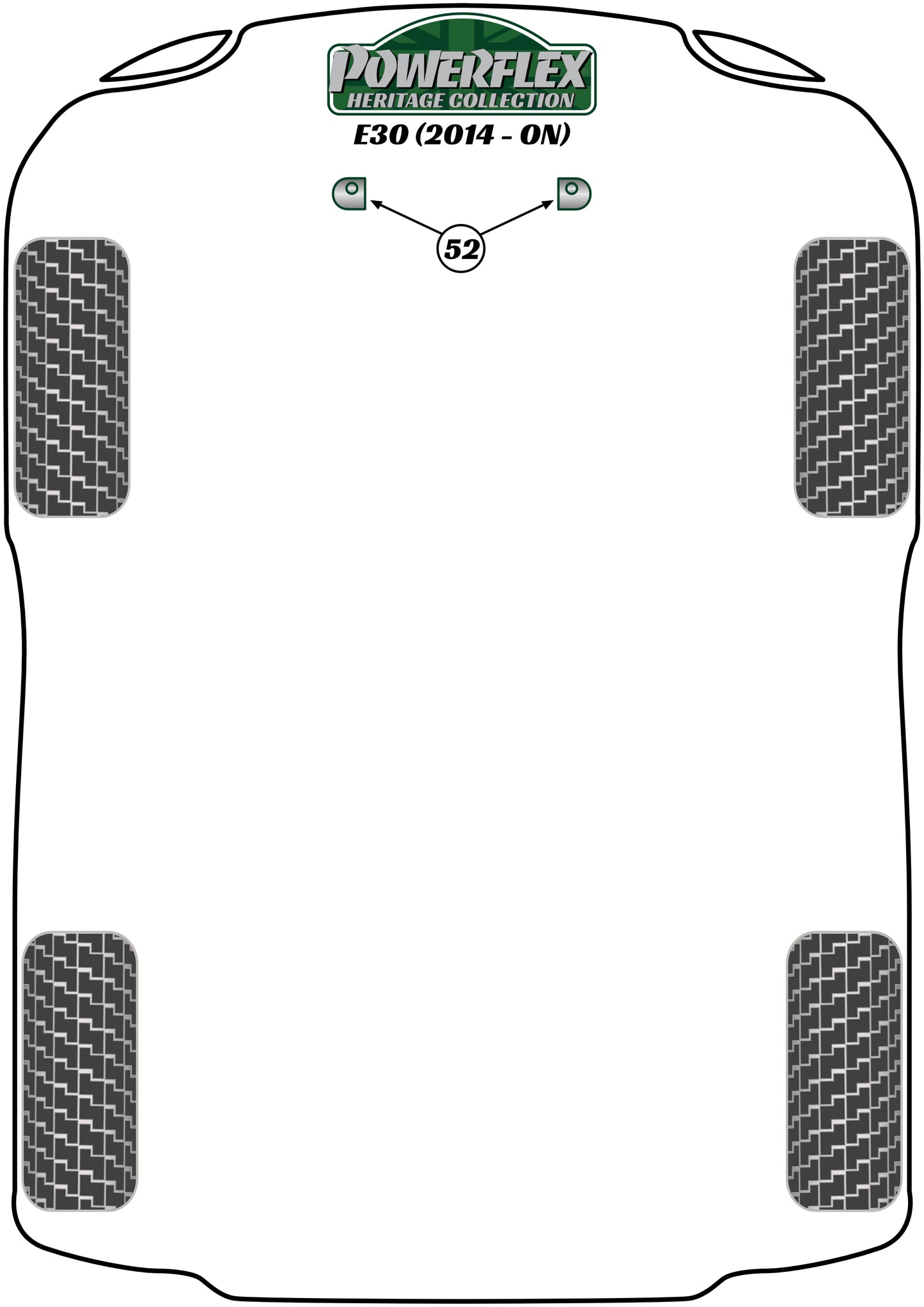 Venucia  (PFF5-4652H) Offset Lower Radiator Mount Kit