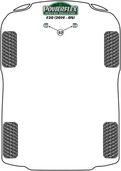Venucia  (PFF5-4652H) Offset Lower Radiator Mount Kit