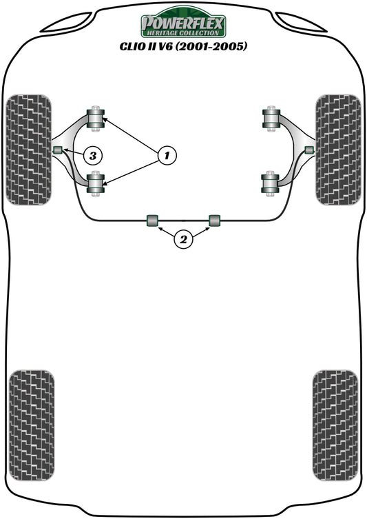 Renault (PFF60-207-23H) Front Anti Roll Bar Outer Mount 23mm