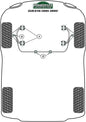 Renault (PFF60-207-23H) Front Anti Roll Bar Outer Mount 23mm