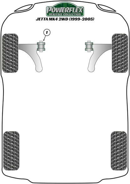 Volkswagen (PFF85-412H) Front Anti Roll Bar Link Bush Kit