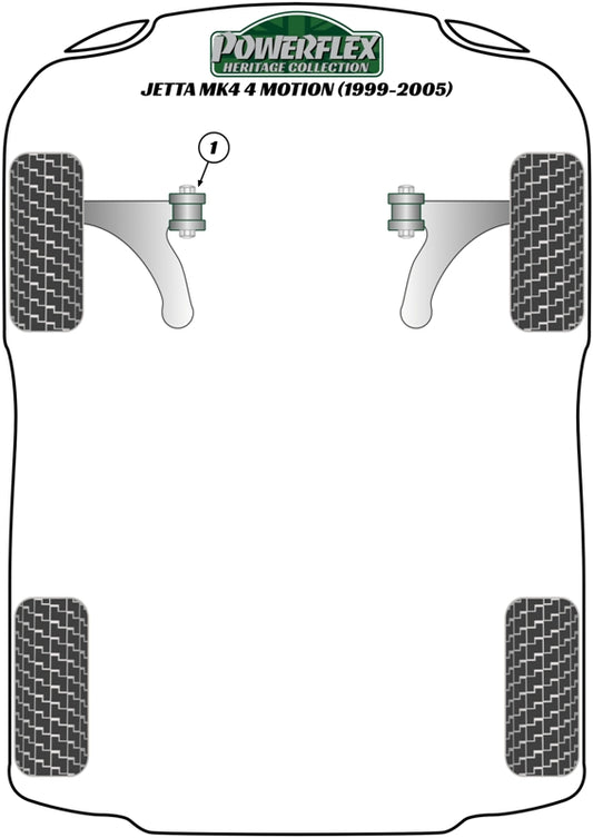 Volkswagen (PFF85-413H) Front Anti Roll Bar Link Bush Kit