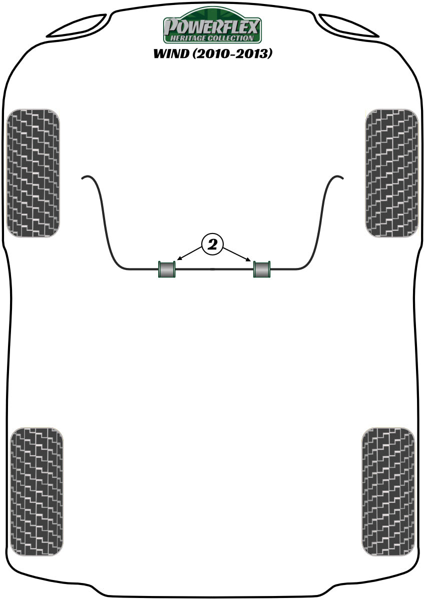 Renault (PFF60-202-22H) Front Anti Roll Bar Inner Bush 22mm