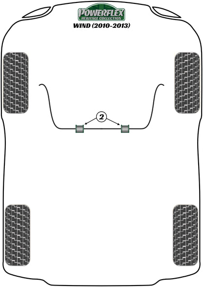 Renault (PFF60-202-22H) Front Anti Roll Bar Inner Bush 22mm