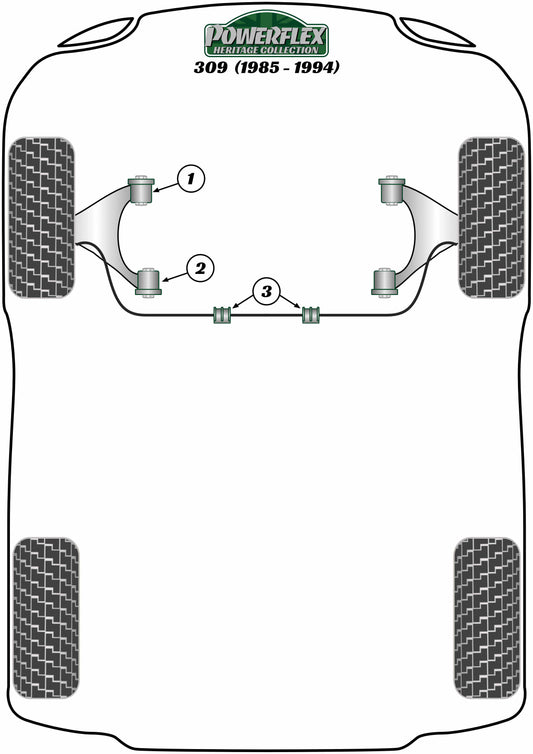 Peugeot (PFF50-215-22H) Anti Roll Bar Bush 22mm