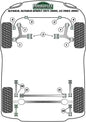 Alfa Romeo (PFR1-111H) Rear Panhard Rod Bush