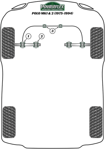 Volkswagen (PFF85-105H) Front Anti Roll Bar Mount 18mm