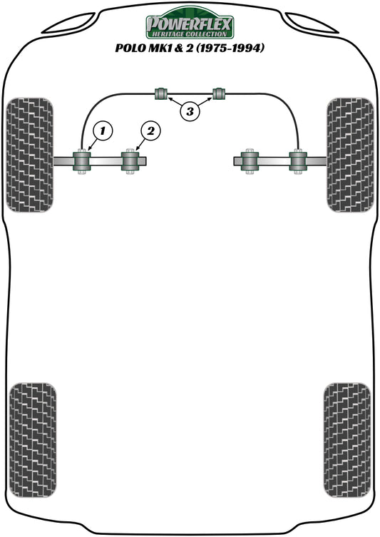 Volkswagen (PFF85-105H) Front Anti Roll Bar Mount 18mm