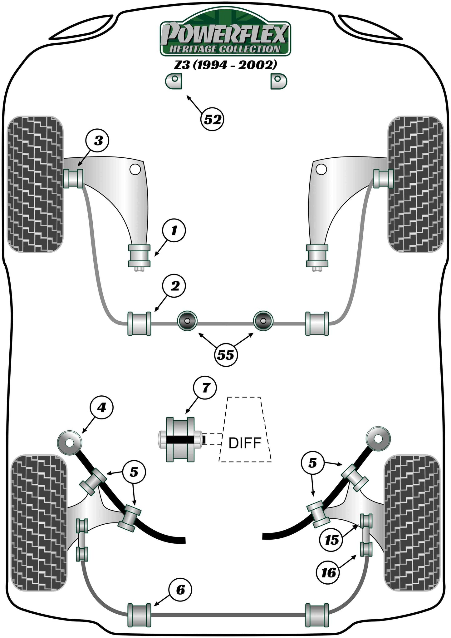 BMW (PFR5-316H) Rear ARB End Link To Bar Bush