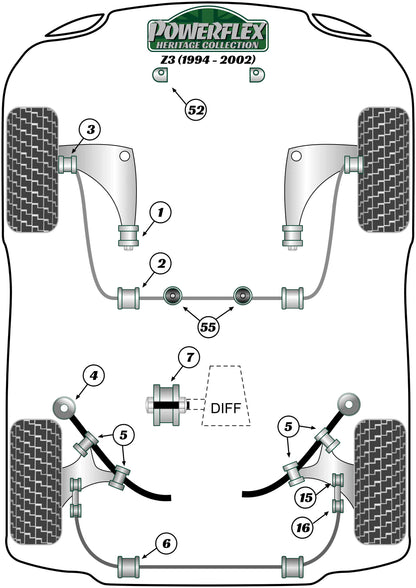 BMW (PFR5-316H) Rear ARB End Link To Bar Bush