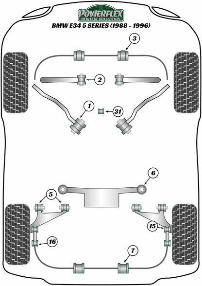 BMW (PFF5-602H) Front Lower Control Arm Inner Bush