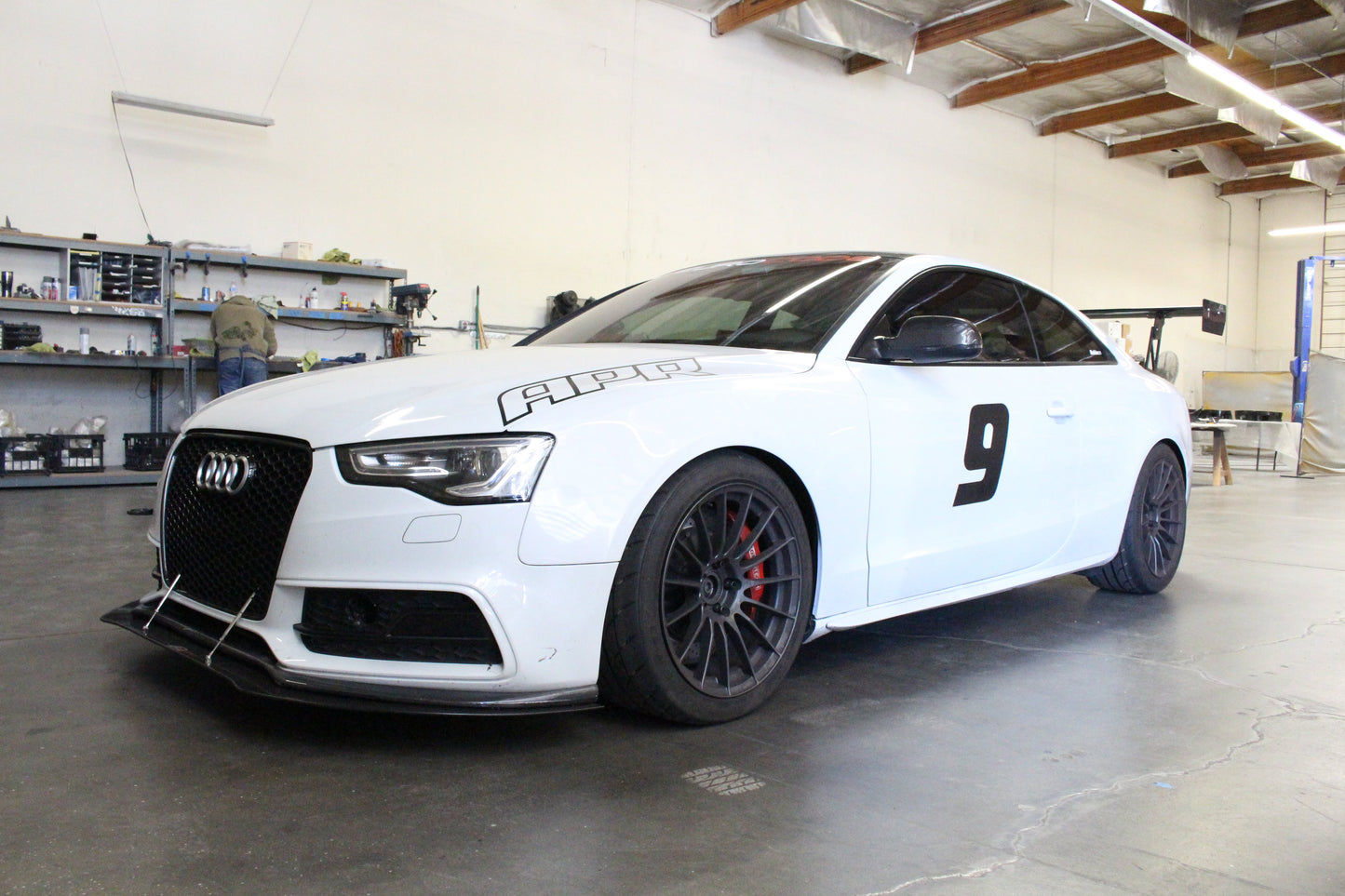 APR Audi S5 Stock Bumper Front Wind Splitter 2009-2012