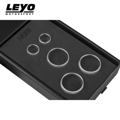 Leyo Motorsport Billet Aluminum Knobs (5 pcs) (Silver)